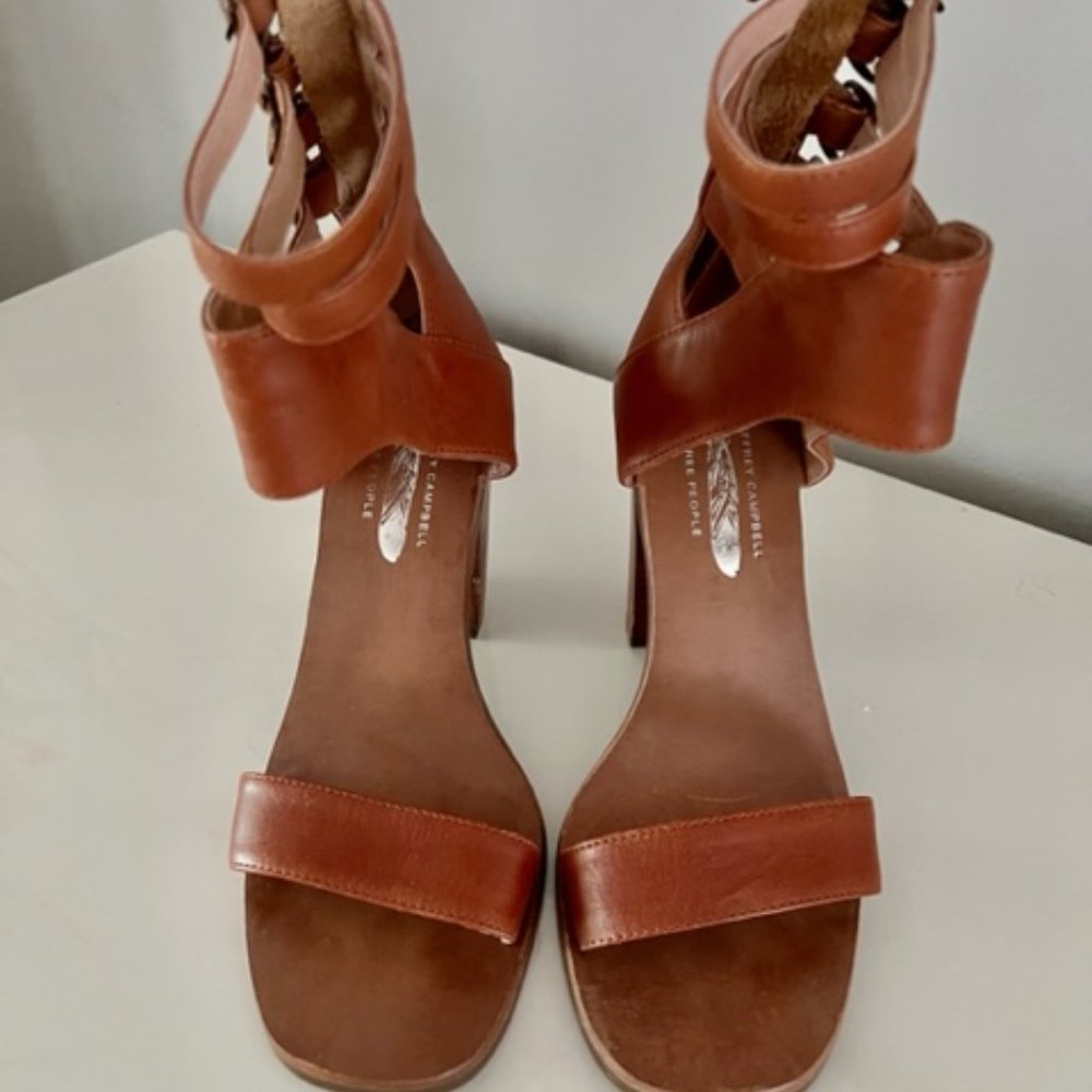 FREE PEOPLE X JEFFREY CAMPBELL  Lakota Cuff Gladiator High Heel Size 7 - Picture 3 of 8